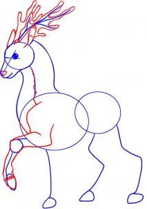 How to Draw a Cartoon Deer, Easy Tutorial, 6 Steps 15 how to draw a cartoon deer step 3 1 000000012390 3 - How to Draw a Cartoon Deer, Easy Tutorial, 6 Steps