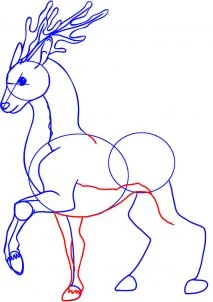 How to Draw a Cartoon Deer, Easy Tutorial, 6 Steps 16 how to draw a cartoon deer step 4 1 000000012391 3 - How to Draw a Cartoon Deer, Easy Tutorial, 6 Steps