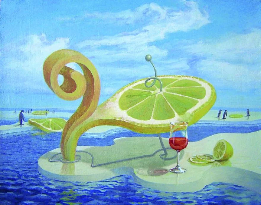 World Full Of Lemons By Surrealist Painter Vitaly Urzhumov 17 Lemon on ICE flow - World Full Of Lemons By Surrealist Painter Vitaly Urzhumov