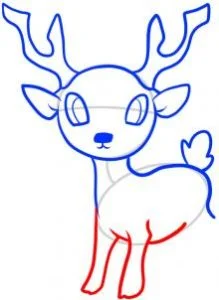 How to Draw a Deer for Kids, Easy Tutorial, 8 Steps 18 how to draw a deer for kids step 6 1 000000057885 3 - How to Draw a Deer for Kids, Easy Tutorial, 8 Steps