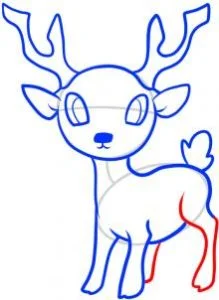 How to Draw a Deer for Kids, Easy Tutorial, 8 Steps 19 how to draw a deer for kids step 7 1 000000057887 3 - How to Draw a Deer for Kids, Easy Tutorial, 8 Steps