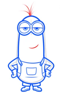 How to Draw Kevin From Minions, Easy Tutorial, 8 Steps 19 how to draw kevin from minions step 7 1 000000184628 3 - How to Draw Kevin From Minions, Easy Tutorial, 8 Steps