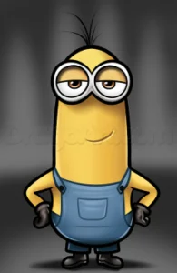 How to Draw Kevin From Minions, Easy Tutorial, 8 Steps 12 how to draw kevin from minions 1 000000022516 3 - How to Draw Kevin From Minions, Easy Tutorial, 8 Steps