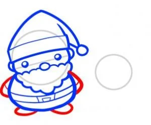 How to Draw Santa and Rudolph, Easy Tutorial, 9 Steps 16 how to draw santa and rudolph santa and rudolph step 5 1 000000078777 3 - How to Draw Santa and Rudolph, Easy Tutorial, 9 Steps