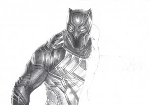 The Black Panther Drawing Tutorial, Easy Tutorial, 22 Steps 27 the black panther drawing tutorial step 16 - The Black Panther Drawing Tutorial, Easy Tutorial, 22 Steps