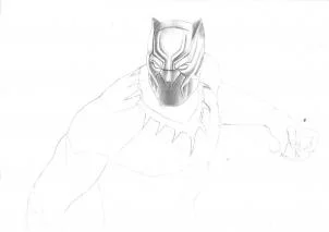 The Black Panther Drawing Tutorial, Easy Tutorial, 22 Steps 16 the black panther drawing tutorial step 5 - The Black Panther Drawing Tutorial, Easy Tutorial, 22 Steps