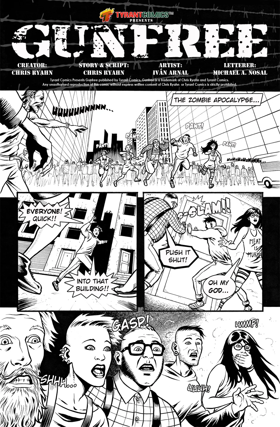 GUNFREE 11 Tyrant comics: GUN FREE