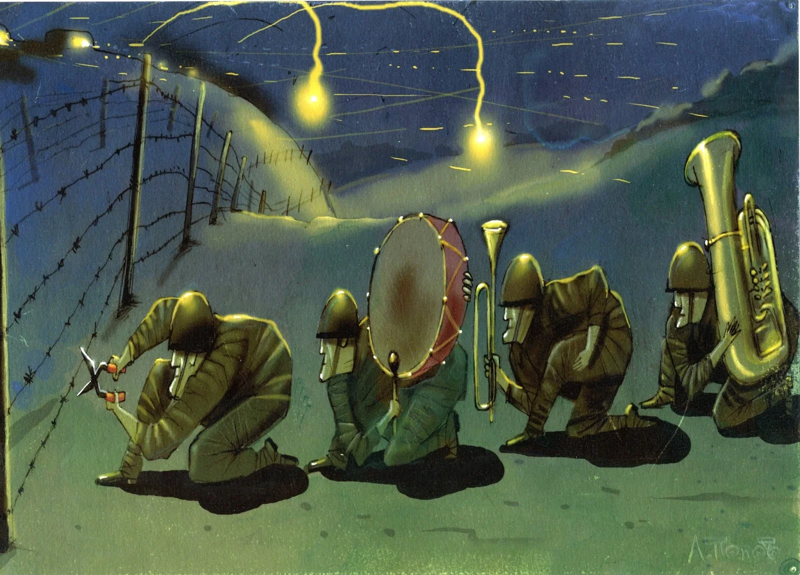 Results of the 18th Salon of Antiwar Cartoon, 2015, Serbia 13 I nagrada Andrej Popov Rusija - Results of the 18th Salon of Antiwar Cartoon, 2015, Serbia