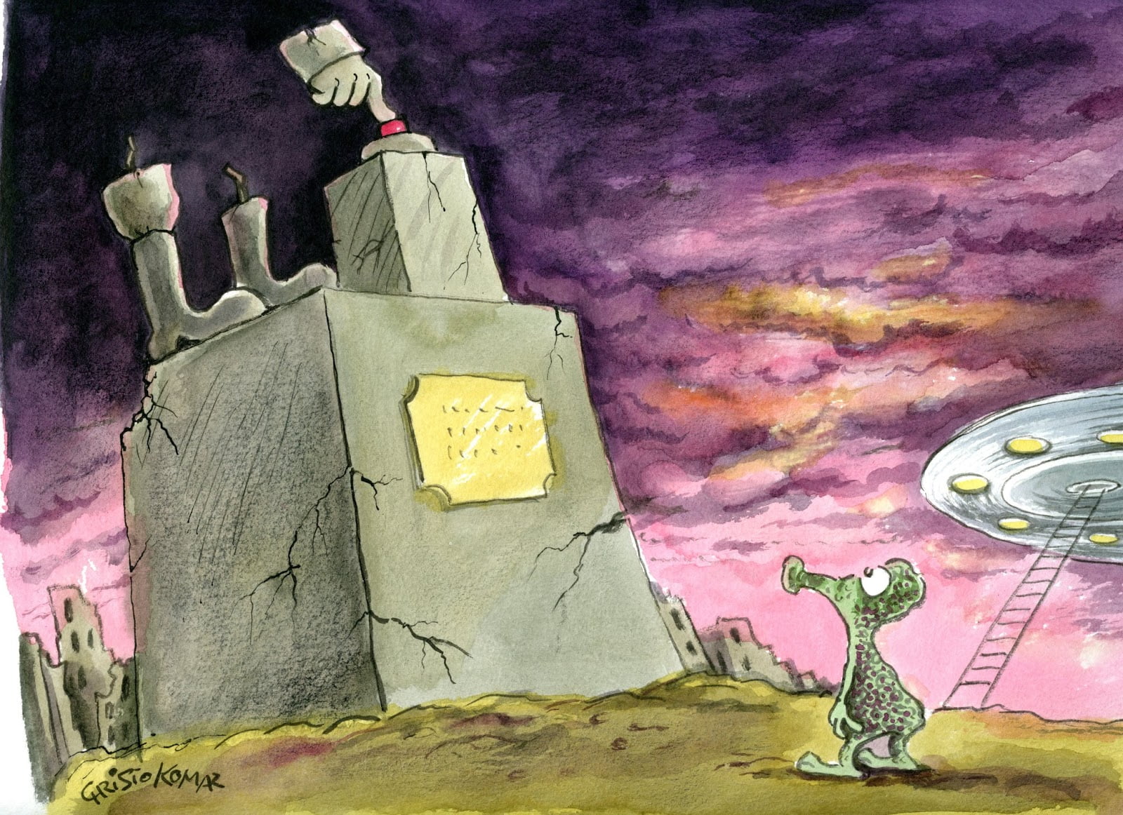 Results of the 18th Salon of Antiwar Cartoon, 2015, Serbia 17 Nagrada gradova prijatelja I Ingolštata Cristo Komarnitski Bgarska - Results of the 18th Salon of Antiwar Cartoon, 2015, Serbia