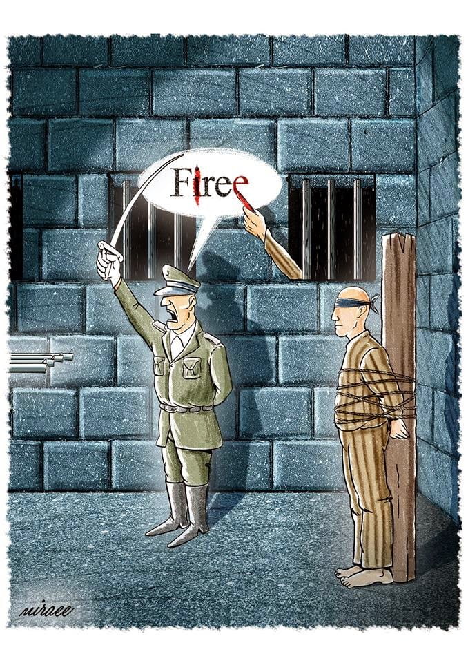 Winners in the 1st International Cartoon Competition of Nilüfer Municipality 2015, Turkey 16 Nilufer 2015 mention Ali Miraee - Winners in the 1st International Cartoon Competition of Nilüfer Municipality 2015, Turkey