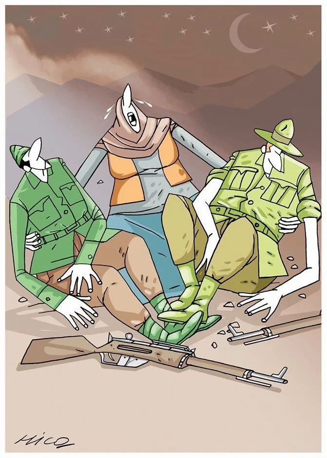 Winners in the 1st International Cartoon Competition of Nilüfer Municipality 2015, Turkey 15 Nilufer 2015 mention Hicabi Demirci - Winners in the 1st International Cartoon Competition of Nilüfer Municipality 2015, Turkey