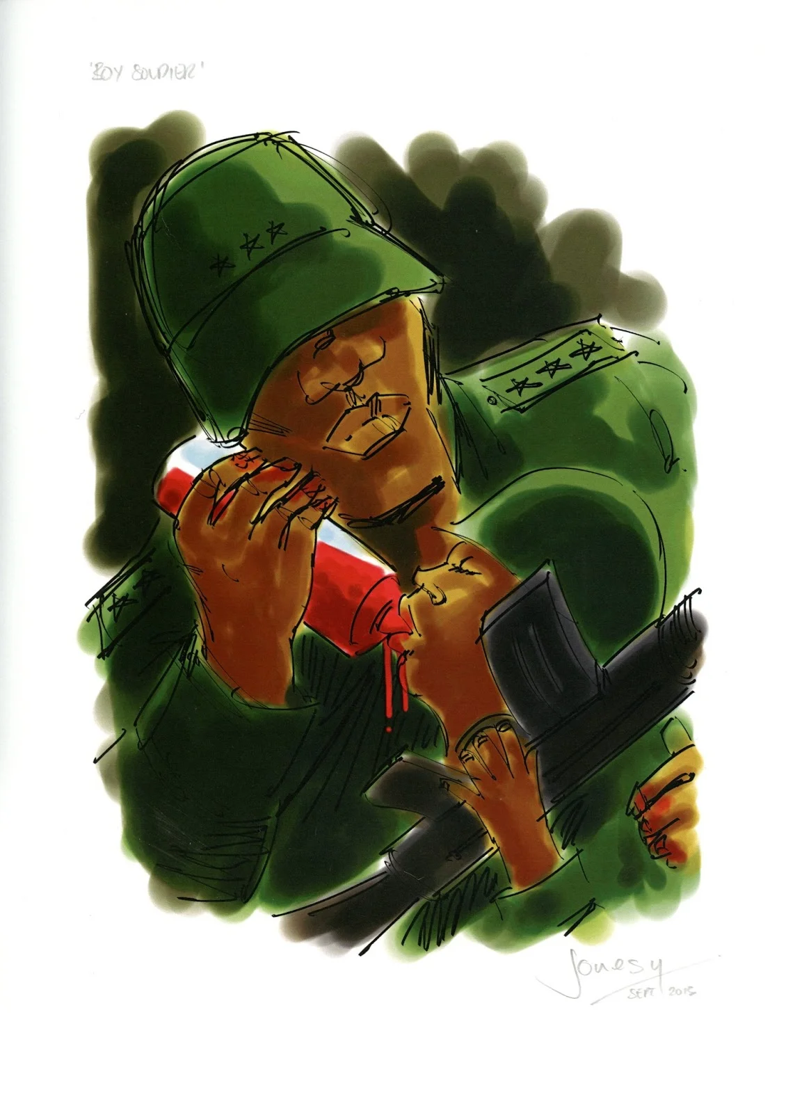 Results of the 18th Salon of Antiwar Cartoon, 2015, Serbia 23 o Diploma II Steve Jonesy Engleska - Results of the 18th Salon of Antiwar Cartoon, 2015, Serbia