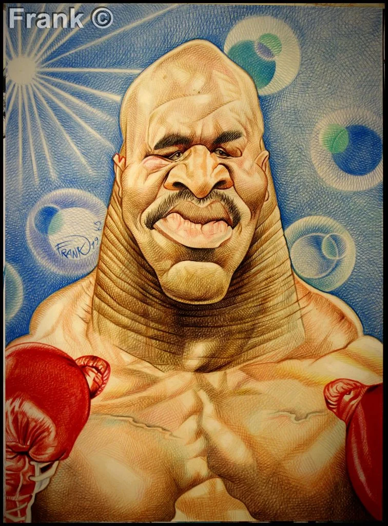 Caricature of Evander Holyfield 12 Evander Holyfield caricature
