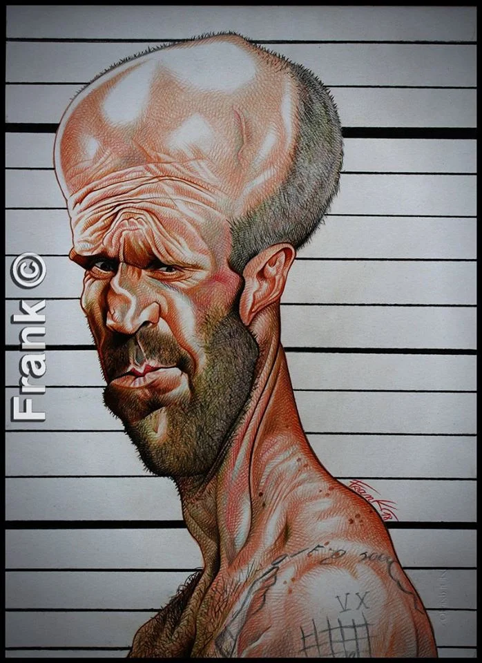 Caricature of Jason Statham, hard pencils on paper 11 30716237 1412564268848715 3575079250467749888 n - Caricature of Jason Statham, hard pencils on paper