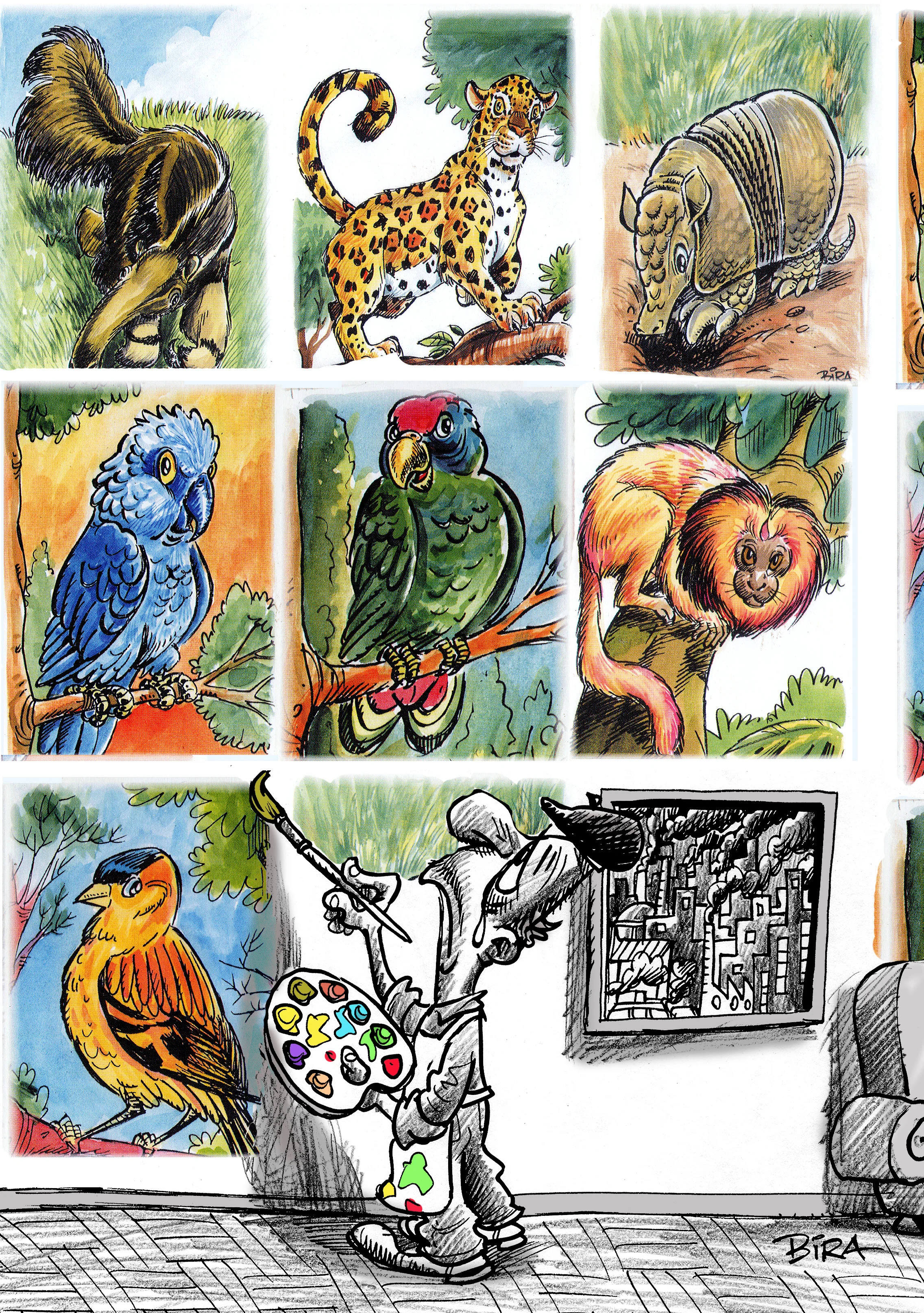 Good bye, wild life... 11 01CartoonBiraDantasBirds - Good bye, wild life...