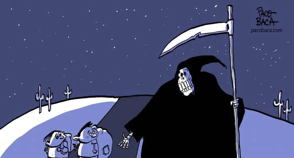 MIGRANT KIDS. EDITORIAL CARTOON 11 NIÑOS MIGRANTES.... - MIGRANT KIDS. EDITORIAL CARTOON