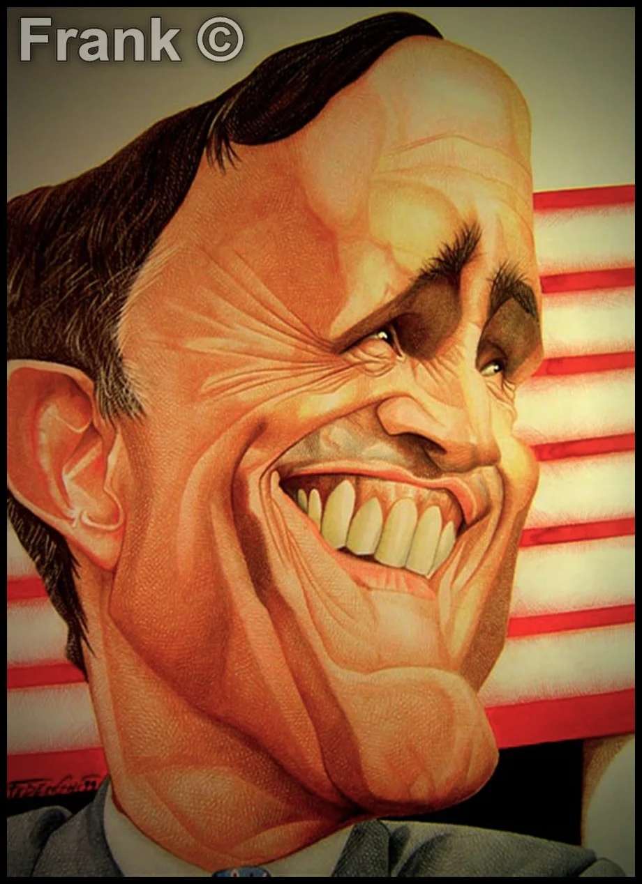 Rudolph Giuliani, pencils on paper, old work by Frank 11 giuliani 2 - Rudolph Giuliani, pencils on paper, old work by Frank