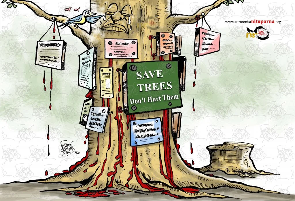 Save Trees 11 Save Trees cartoon