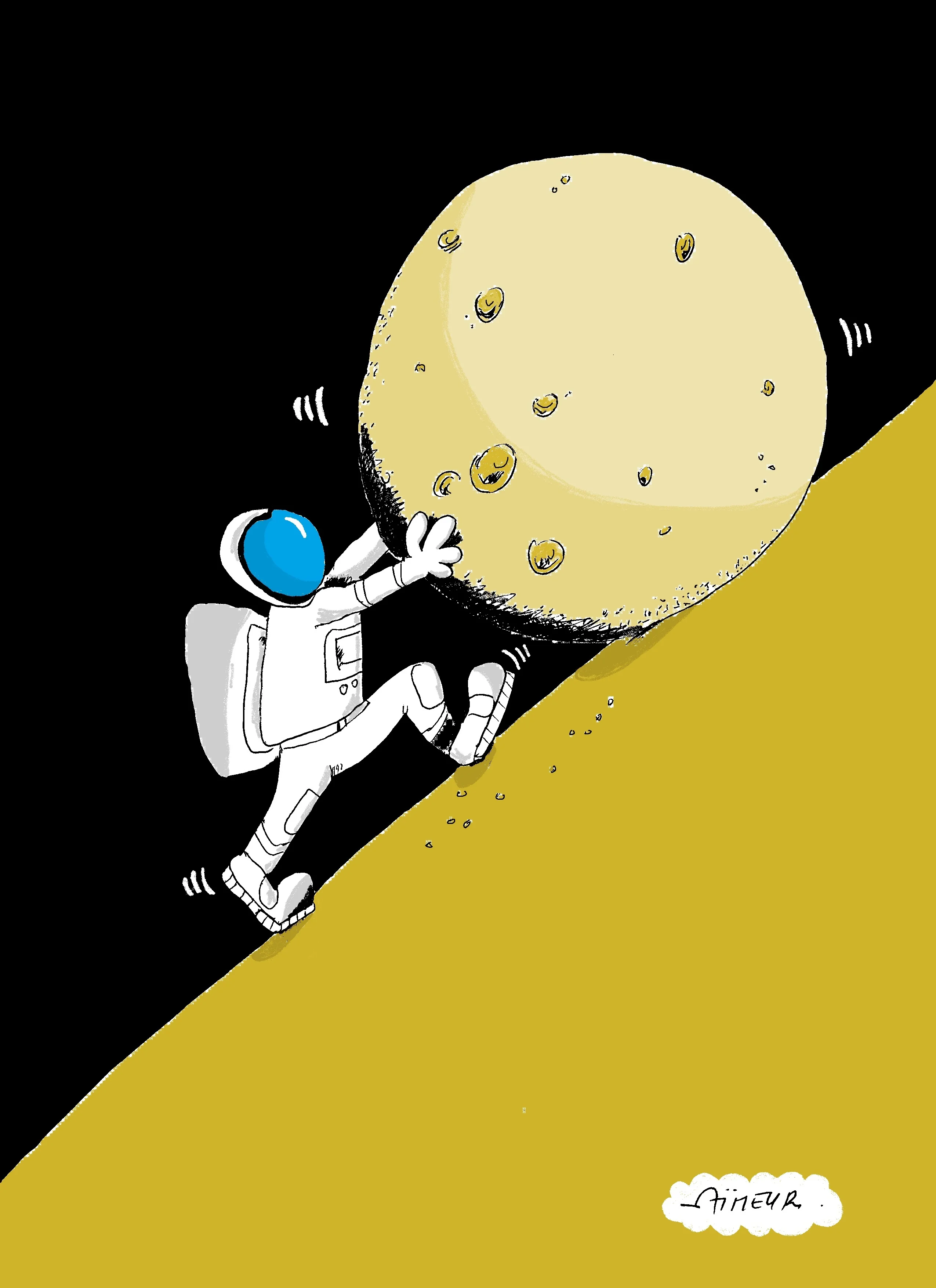 50 Years on the Moon 11 50 Years on the Moon cartoon