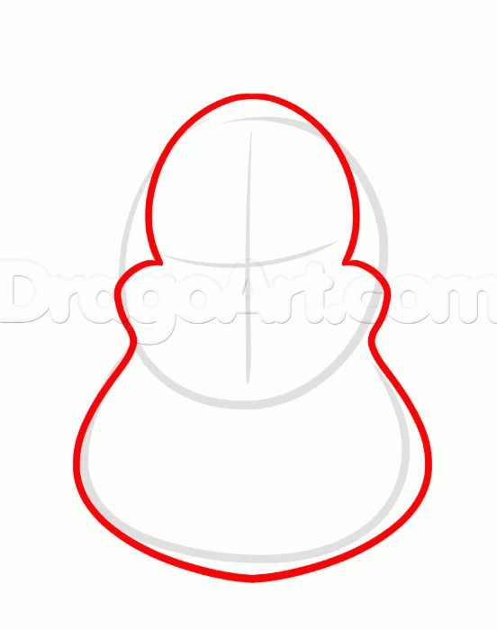 How to Draw Genie Easy from Aladdin, 6 Steps 13 How to Draw Genie Step 2