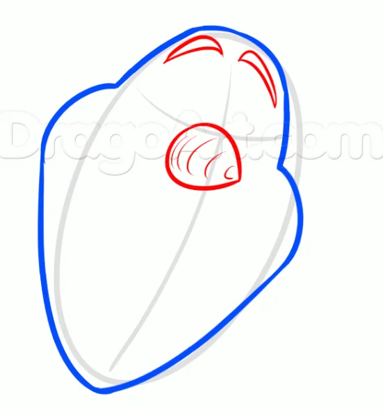 How to Draw Olaf from Frozen movie, Easy Tutorial, 6 Steps 14 Step 3 24 - How to Draw Olaf from Frozen movie, Easy Tutorial, 6 Steps