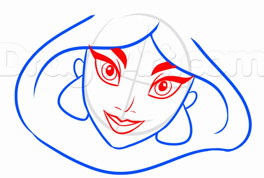 How to Draw Jasmine, Easy Drawing Tutorial, 7 Steps 15 Step 4 23 - How to Draw Jasmine, Easy Drawing Tutorial, 7 Steps