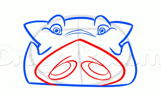 How to Draw Pumba, Easy Drawing Tutorial, 8 Steps 15 Step 4 27 - How to Draw Pumba, Easy Drawing Tutorial, 8 Steps