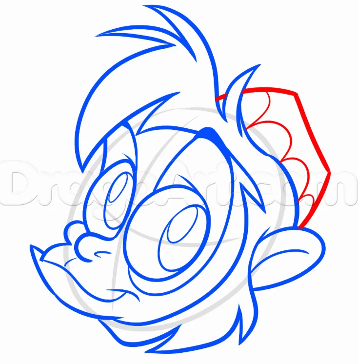 How to Draw Abu from the animated film Aladdin, 7 Steps 17 How to Draw Abu Monkey