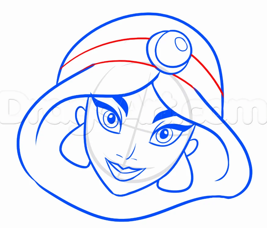 How to Draw Jasmine, Easy Drawing Tutorial, 7 Steps 17 How to Draw Jasmine Step 6