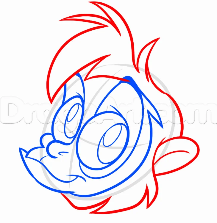 How to Draw Abu from the animated film Aladdin, 7 Steps 16 step 5 21 - How to Draw Abu from the animated film Aladdin, 7 Steps