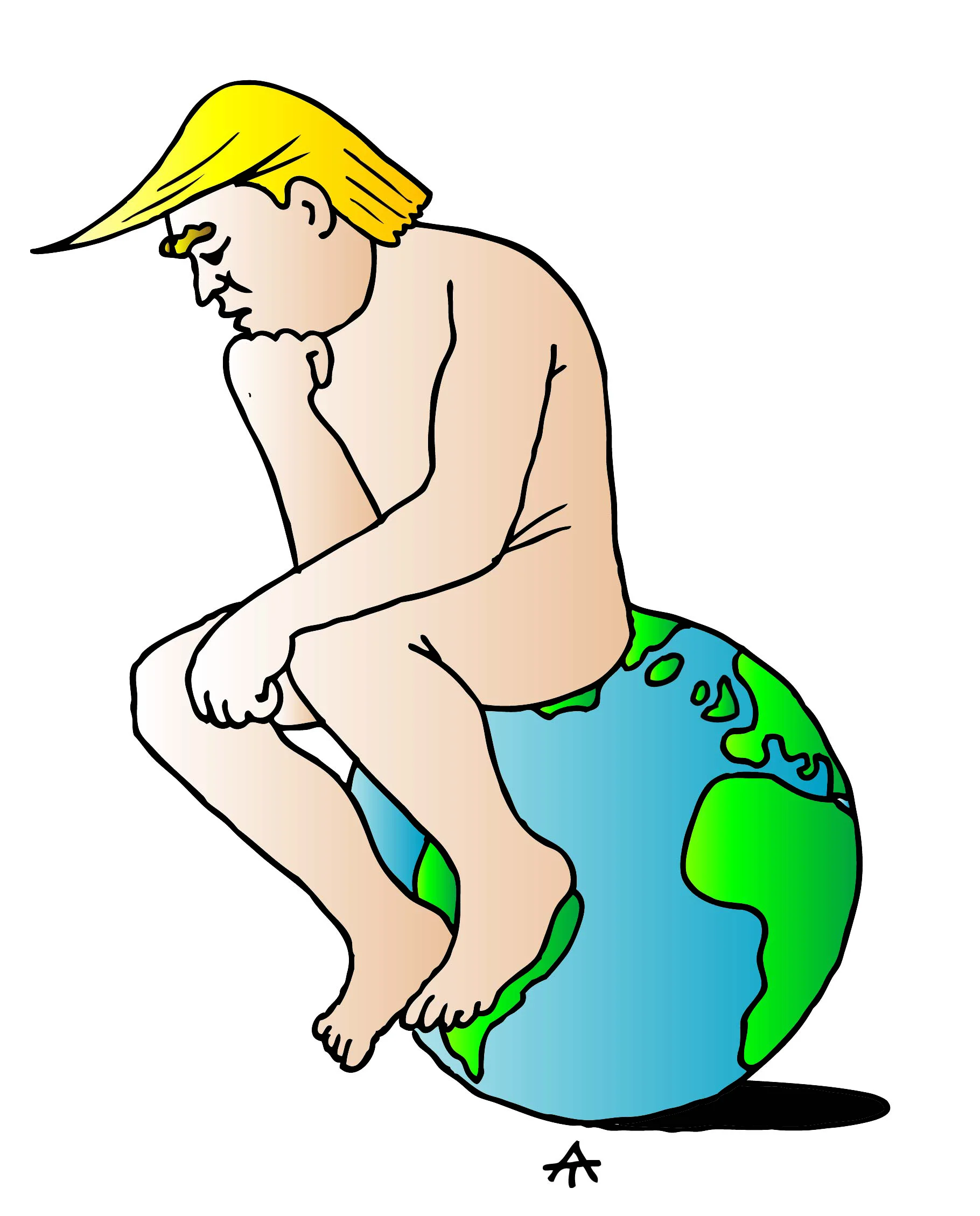 Donald Trump, The Thinker 11 Donald Trump, The Thinker