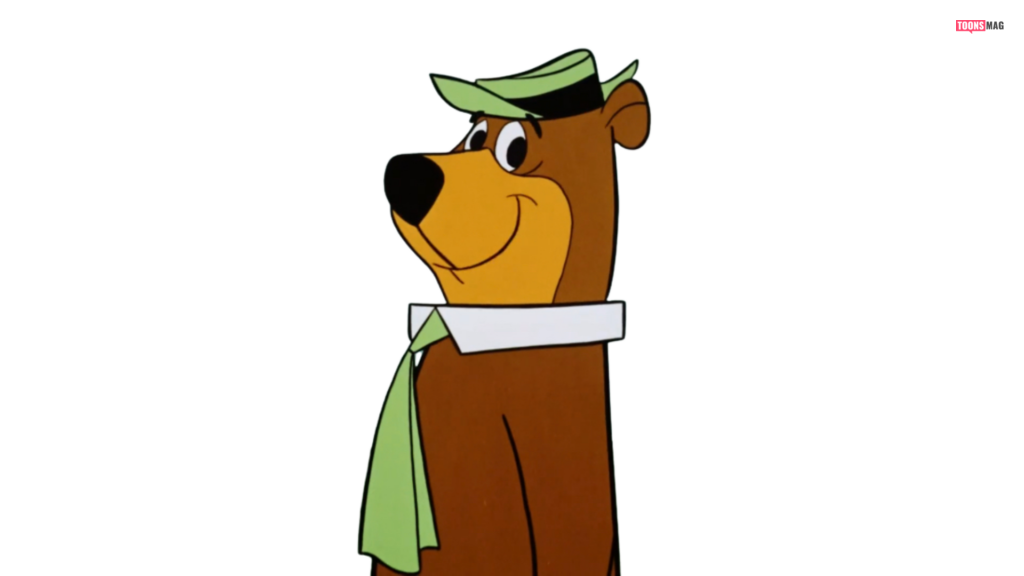 25+ Most Famous Cartoon Characters of All Time 24 Yogi Bear is an anthropomorphic animal character who has appeared in numerous comic books, animated television shows, and films. He made his debut in 1958 as a supporting character in The Huckleberry Hound Show. Image © Syndication