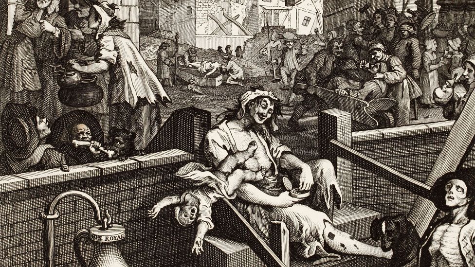 Cartoons as Social Commentary: How Illustrated Humor Became One of Humanity’s Sharpest Mirrors 20 William Hogarth - Gin Lane