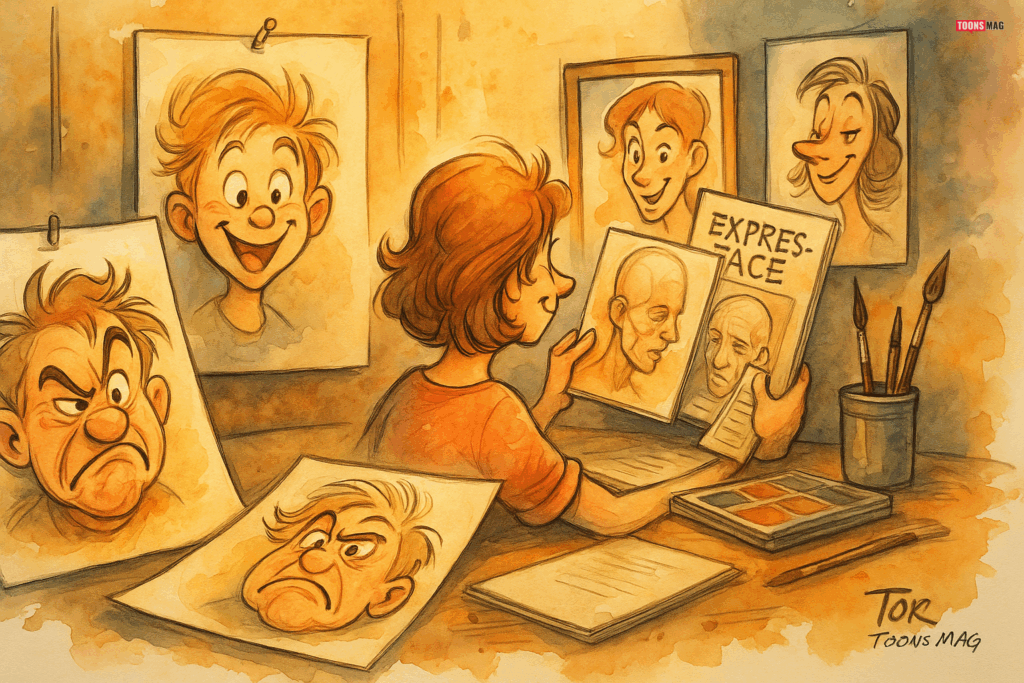 How to Draw Expressive Cartoon Faces: A Step-by-Step Beginner’s Guide 20 Practicing with Step-by-Step Exercises