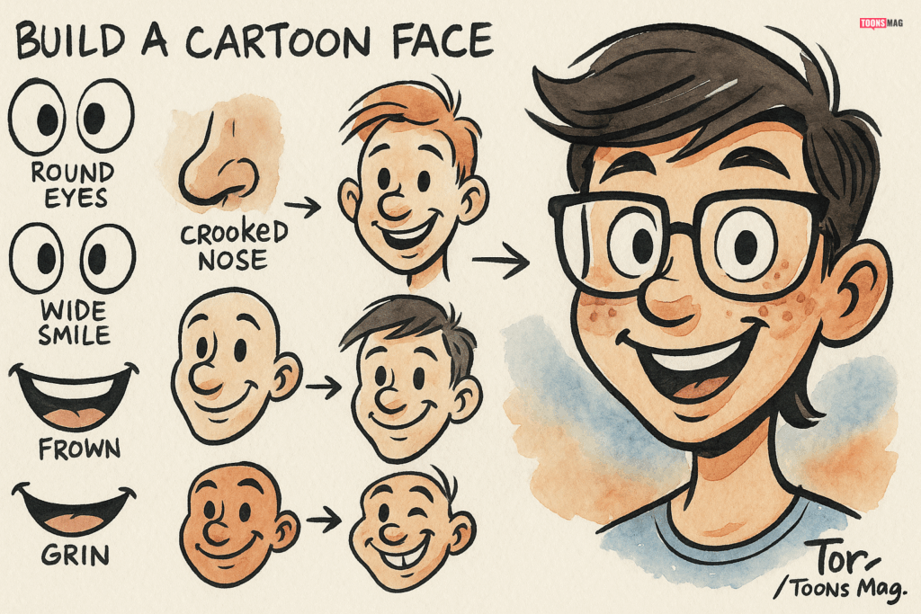How to Draw Expressive Cartoon Faces: A Step-by-Step Beginner’s Guide 16 Shaping the Mouth and Smile