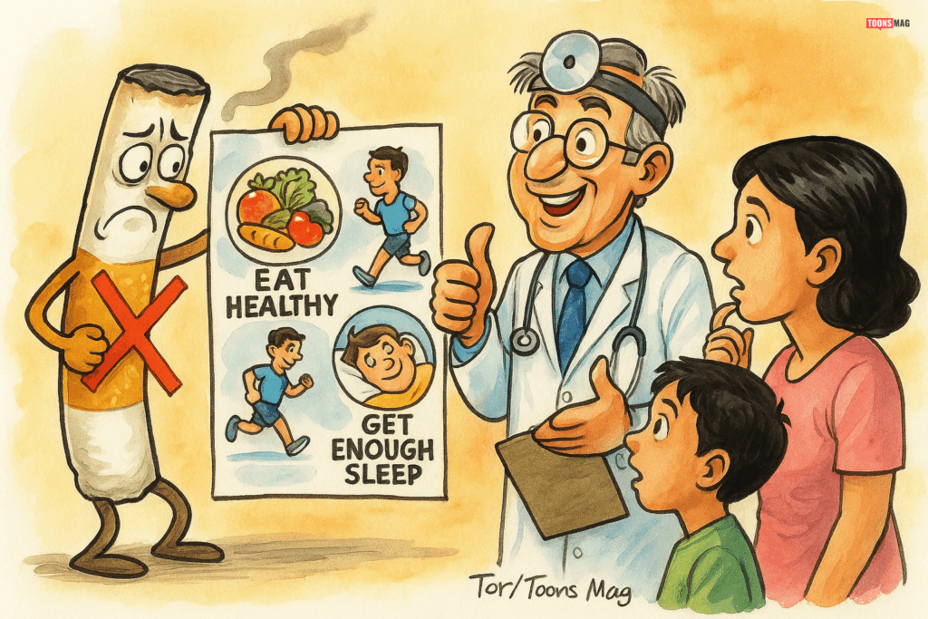 Cartooning and Health Education: Communicating Important Messages with Art 13 Cartooning and Health Education: Communicating Important Messages with Art, Illustration by Tor, Image: Toons Mag