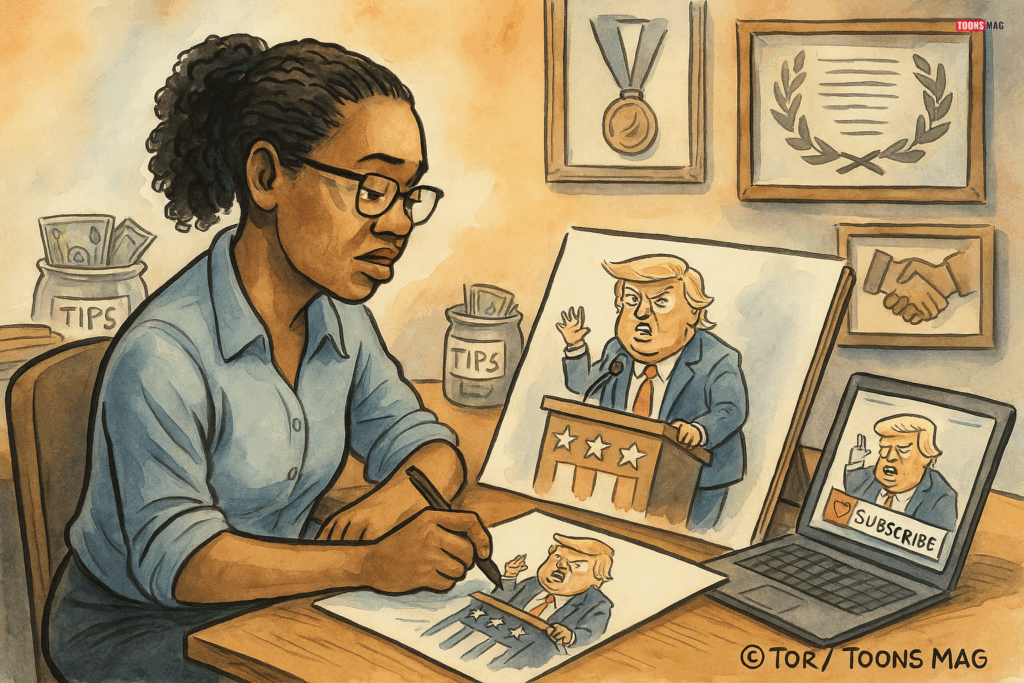 Exploring Racial and Cultural Representation in Editorial Cartoons 21 The Business of Representation: Monetization and Institutional Support