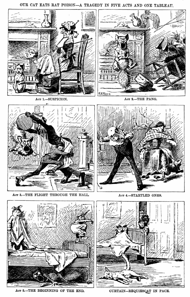 History of American Comics: From Victorian Roots to the Modern Multimedia Era (1842–Present) 14 A tale of Arthur Burdett Frost dated 1881.