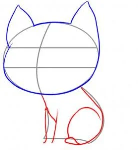 how to draw an easy cat step 3 1 000000033605 3 - How to Draw a Cat, Easy Tutorial, 6 Steps