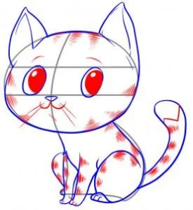 how to draw an easy cat step 5 1 000000033627 3 - How to Draw a Cat, Easy Tutorial, 6 Steps