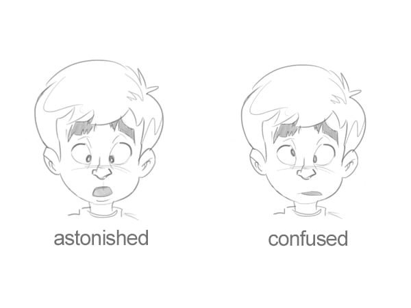 cartoonemotions 07 - Create Emotions From Simple Changes in the Face, Easy Tutorial, 5 Steps