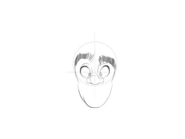 cartoonfaces charact2 nose - How to Draw a Cartoon Face Correctly, Easy Tutorial, 5 Steps