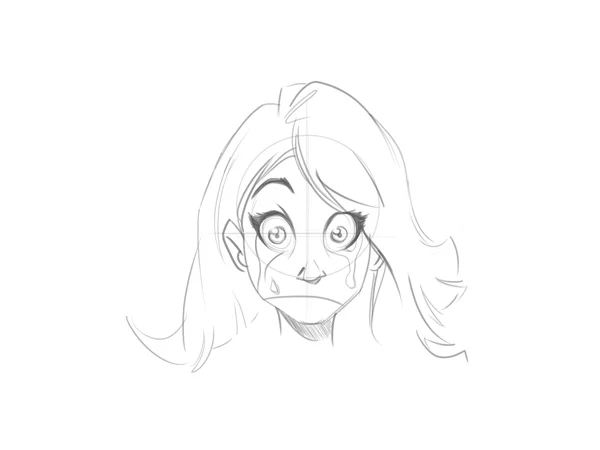 cartoonfaces charact3 cry - How to Draw a Cartoon Face Correctly, Easy Tutorial, 5 Steps
