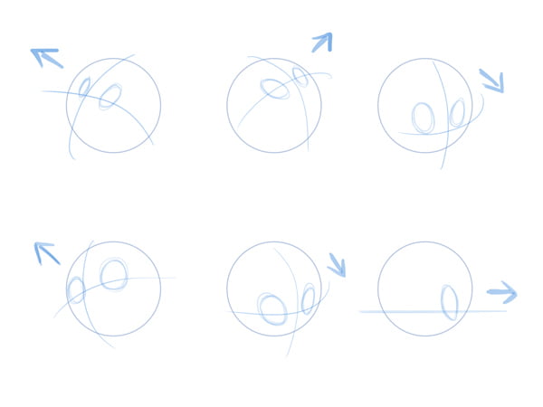 cartoonfaces template eyes - How to Draw a Cartoon Face Correctly, Easy Tutorial, 5 Steps