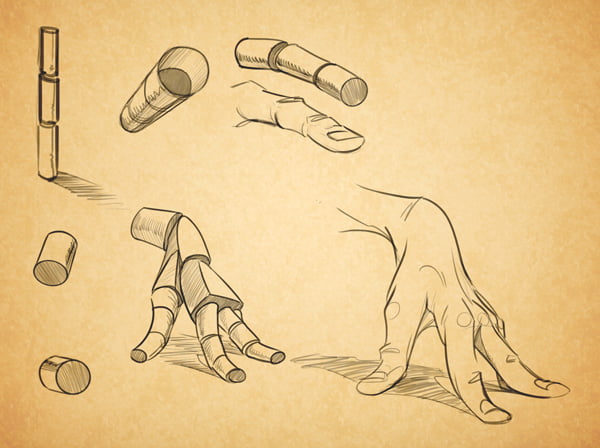 cartoonhands 16 - How to Draw Cartoon Hands, Easy Tutorial, 5 Steps