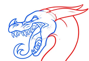 dragon drawing tutorial step 6 1 000000186568 3 - Dragon Drawing Tutorial, Easy Tutorial, 7 Steps