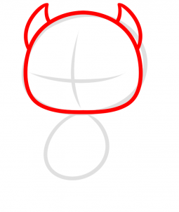 Drawing a Chibi Devil, Easy Tutorial, 6 Steps 13 drawing a chibi devil step 2 1 000000187451 3 - Drawing a Chibi Devil, Easy Tutorial, 6 Steps