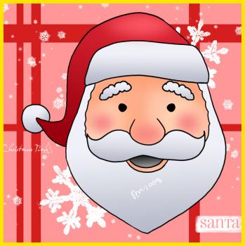 How To Draw A Santa Face, Easy Tutorial, 4 Steps - Toons Mag