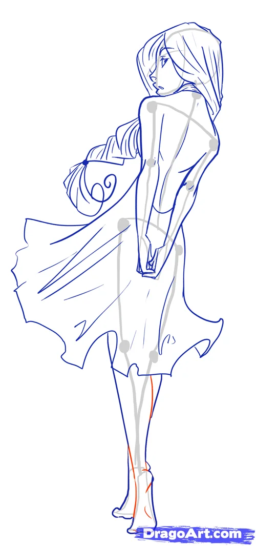 How to draw Anime Body and poses (Tutorial) From Basic Anatomy, Easy Anime sketch