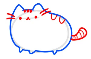 how to draw pusheen the facebook cat step 3 1 000000186375 3 - How to Draw Pusheen the Facebook Cat, Easy Tutorial, 4 Steps